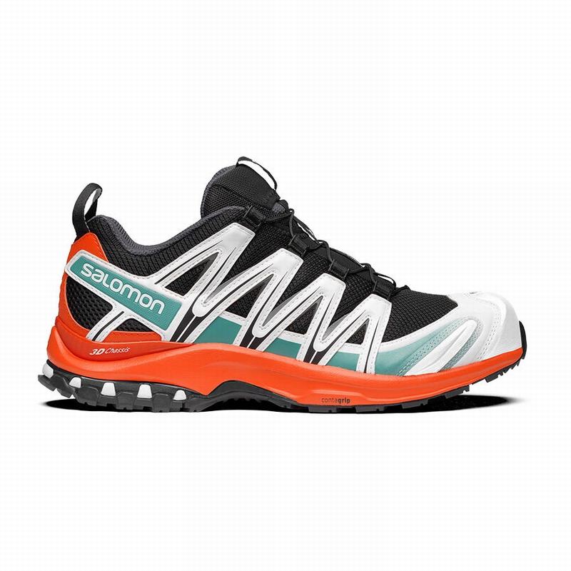 Zapatillas Trail Running Salomon Hombre Negras / Rojas Naranjas - Salomon Argentina XA PRO 3D ,96750